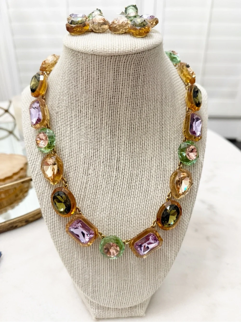 JCREW Jewel Box necklace and earrings set - Picture 5 of 7